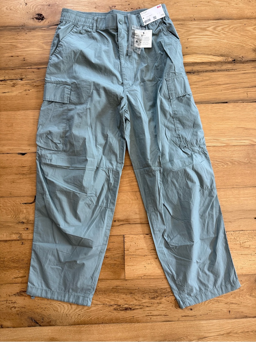 Uniqlo Light Blue wide fit Cargo Pants -Medium